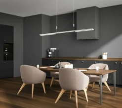 casa NOVA LED-Pendelleuchte grauschwarz