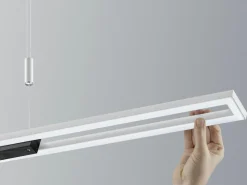 casa NOVA LED-Pendelleuchte grauschwarz