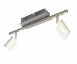 casa NOVA LED-Spot 2flg silberfarben