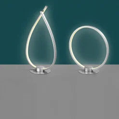 casa NOVA LED-Tischleuchte silberfarben