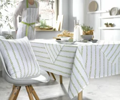 casa NOVA Mitteldecke grünweiß