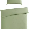casa NOVA Musselin Bettwäsche grün