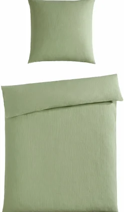 casa NOVA Musselin Bettwäsche grün