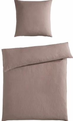 casa NOVA Musselin Bettwäsche violett