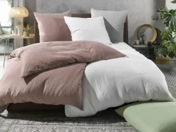 casa NOVA Musselin-Kissenbezug weiß