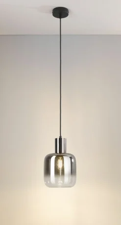 casa NOVA Pendelleuchte 1flg grauschwarz