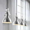 casa NOVA Pendelleuchte 4flg silberfarben