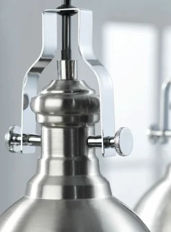 casa NOVA Pendelleuchte 4flg silberfarben