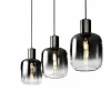casa NOVA Pendelleuchte 3flg grauschwarz