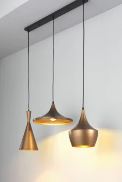 casa NOVA Pendelleuchte goldfarben