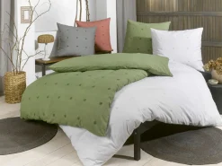 casa NOVA Renforce-Bettwäsche silberfarben