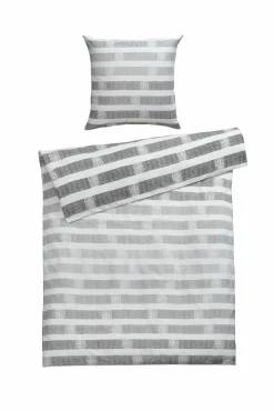 casa NOVA Satin-Bettwäsche grau