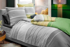 casa NOVA Satin-Bettwäsche grau