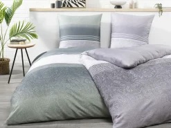 casa NOVA Satin-Bettwäsche graubeige