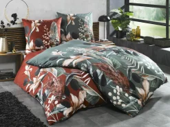 casa NOVA Satin-Bettwäsche rot