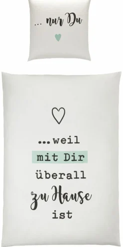 casa NOVA Satin-Bettwäsche weiß