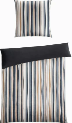 casa NOVA Satin-Bettwäsche grauschwarz