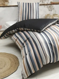 casa NOVA Satin-Bettwäsche grauschwarz