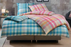 casa NOVA Seersuck.-Bettwäsche blau