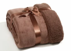 casa NOVA Sherpa-Decke Uni braun