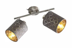 casa NOVA Spot 2-flammig grau