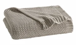 casa NOVA Strickdecke grau