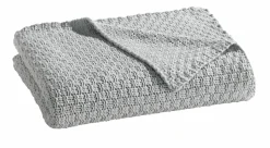 casa NOVA Strickdecke silberfarben