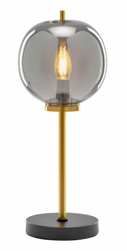 casa NOVA Tischleuchte 1flg goldfarbenschwarz