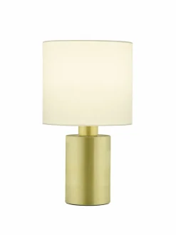 casa NOVA Tischleuchte 1flg weißgoldfarben