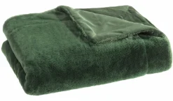 casa NOVA Wohndecke Felloptik grün