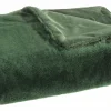 casa NOVA Wohndecke Felloptik grün