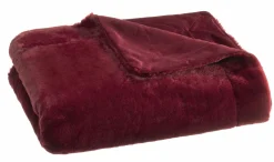 casa NOVA Wohndecke Felloptik violett