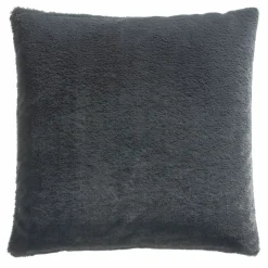 casa NOVA Wohnkissen Felloptik grau
