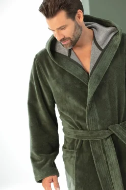 Cawö Bademantel grün