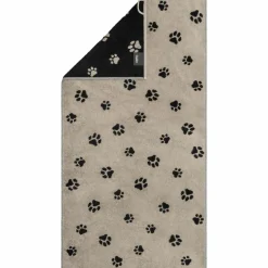 Cawö Duschtuch schwarzbeige