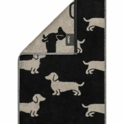 Cawö Gästetuch schwarzbeige