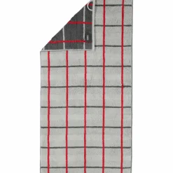 Cawö Handtuch silberfarbengrau