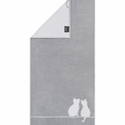 Cawö Handtuch weißgrau