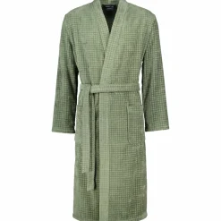 Cawö Herren-Bademantel grün