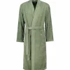 Cawö Herren-Bademantel grün