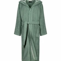 Cawö Home Damen-Bademantel grün