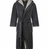 Cawö Home Herren-Bademantel grau