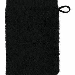 Cawö Waschhandschuh schwarz