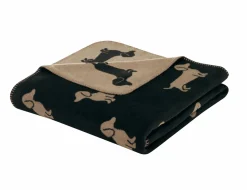 Cawö Wohndecke beigeschwarz