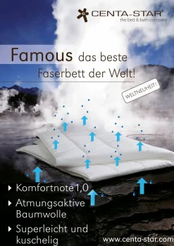 CENTA-STAR Ganzjahresbett 480g weiß