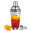 Cilio Cocktailshaker 400ml silberfarbentransparent
