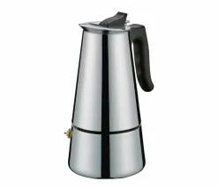 Cilio Espressokocher 6 Tassen silberfarbenschwarz