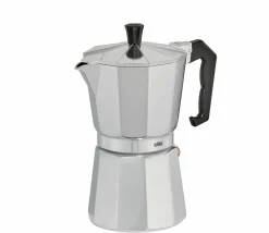 Cilio Espressokocher 6 Tassen silberfarbenschwarz