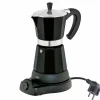 Cilio Espressokocher 6 Tassen schwarzsilberfarben