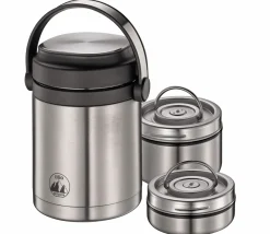 Cilio Food-Container 1,7l silberfarbenschwarz